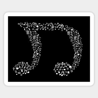 Music note shape Magnet